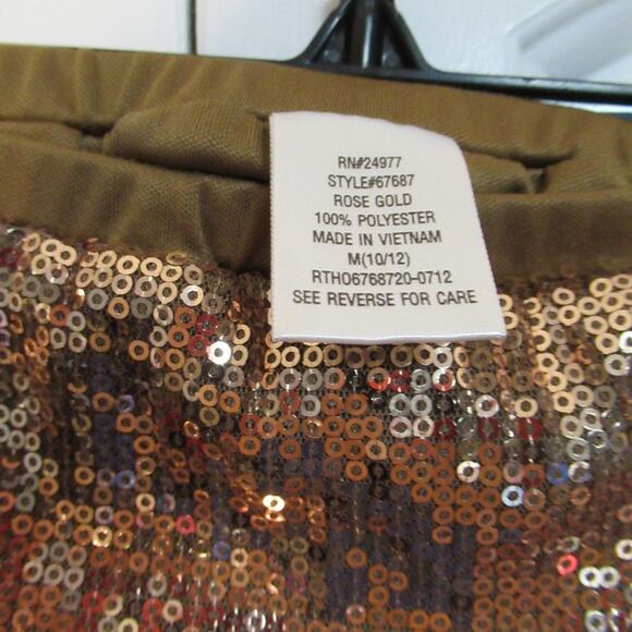 Rose Gold Sequins Skirt - Picture 3 of 3
